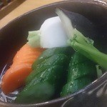 とんぷら - お新香（ぬか漬け）400円
