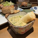 Robatayaki Ibushigin - 焼き山芋のあおさとろろがけ