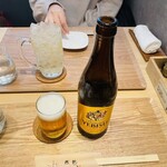 とんかつ成蔵 - ビール、角ハイボール