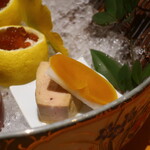 日本料理 幸庵 - カラスミ大根と鮟肝