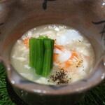 日本料理 幸庵 - 車海老の湯葉餡掛けアップ