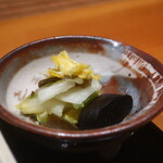 日本料理 幸庵 - 奈良漬けと白菜昆布漬け