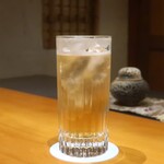 日本料理 幸庵 - 自家製梅酒ソーダ割り