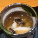日本料理 幸庵 - 鮑と筍のスープアップ