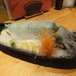 笠やま - いかのお造り（2人前1500円）