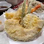 寿ニ庵 - ・上天せいろの天ぷら（海老2尾・野菜4種類）
