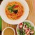 サクラカフェ - 料理写真:トマトパスタ サラダスープ 