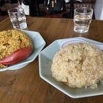 味の大進 - 料理写真:カレーヤキメシとヤキメシ