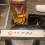 田中商店 - 初手の生ビール