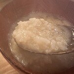 比良山荘 - 熊と猪の出汁に自然薯を入れた〆の雑炊