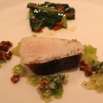 カンテサンス - 鳴門の鰆　海藻バターとポワローのソース　(2013/12)