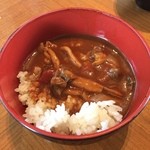 ボンサルーテカフェ - カレーもバイキング☆イタリアンなのでトマトが沢山入っていて美味しいですo(^▽^)o