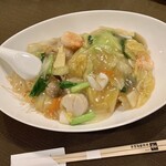 あんかけ揚げそば