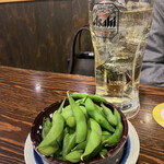Yakitorino Oogiya - お通しの枝豆はおかわり無料