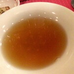 水色食堂 - 博多一番どりのコンソメスープとオニオントースト