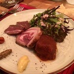 水色食堂 - 前菜：子羊の三種仕立て