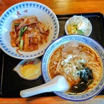 Tenshin - 小焼肉丼＋ラーメンセット