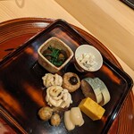 日本料理淳 - 八寸　これだけでずっと飲める