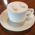 ボンサルーテカフェ - セルフマシーンでカップチーノ入れてみました☆