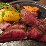 神戸牛炭火ステーキ・逸品 寅松の肉たらし - 神戸牛赤身・サーロイン