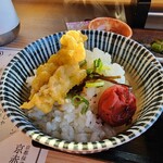 舞妓飯 - 穴子天ぷらの出汁茶漬け