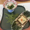 Kyoukaiseki Minokichi - 先付(胡麻豆腐&蟹と水菜柑橘浸し)