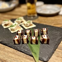 水魚 - 干し柿とチーズ、いぶりがっことクリームチーズ