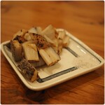 鳥焼き 大塚あけつげ - れんこんの炭焼き