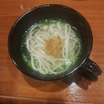 瀬里奈 - しゃぶしゃぶのスープで調理した五島うどんです。