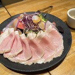 洋食 おがた - 自家製ロースハムと冬野菜サラダ