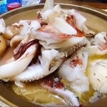 はじめの一歩 - ◆いかバター焼き（いか活き造りのオプション）