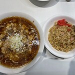 麺処 子々 - 麻婆ラーメン＋半炒飯