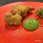 カーサ・デル・チーボ - 帆立のムースを詰めた北寄貝と姫貝のフリット  