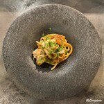 カーサ・デル・チーボ - 毛蟹と真鱈の白子のビーゴリ