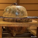 らん亭～ 美日庵 - 特注の焜炉で蒸焼きの河豚の白子焼