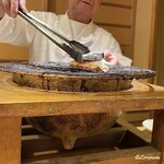 らん亭～ 美日庵 - 目の前でたらば蟹の脚も焼かれます