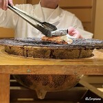 らん亭～ 美日庵 - 目の前でたらば蟹の脚も焼かれます