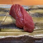 らん亭～ 美日庵 - 三厩産の天然本鮪の中トロの即興ヅケ