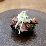 BISTRO Lanterne - ホタルイカと山菜のタルト