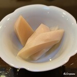 らん亭～ 美日庵 - 自家製の新生姜のガリ