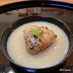 らん亭～ 美日庵 - たらば蟹の焼おにぎりに蟹味噌スープ
