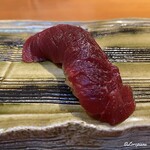 らん亭～ 美日庵 - 三厩産の天然本鮪の赤身の即興ヅケ