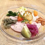 LA RISOTTERIA - 京都モルタデッラと季節の野菜盛り合わせ