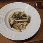 オステリア プロフーモ - 本日の魚介料理 真鯛と牡蠣のアクアパッツァ風