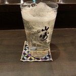和食と日本酒 黒丸 - 某ウィスキー12年のハイボール
