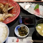 宝祥 - 本日の煮付、刺身付　950円