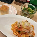 pasutashokuninnoiruitariampasutaiorabo - モチモチパスタ味も具材の大きさも良かったです。