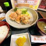大阪あべの赤のれん - 唐揚げ定食