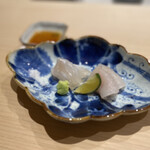 Sushi Toyotaka - 造り（白甘鯛／河豚）