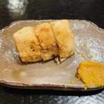 中目黒 ないとう - 海老芋揚げ。ゆず味噌にて。